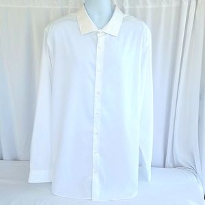 Goodfellow & Co Men's Big Tall White Long Sleeve Button Front Shirt Size 3XB